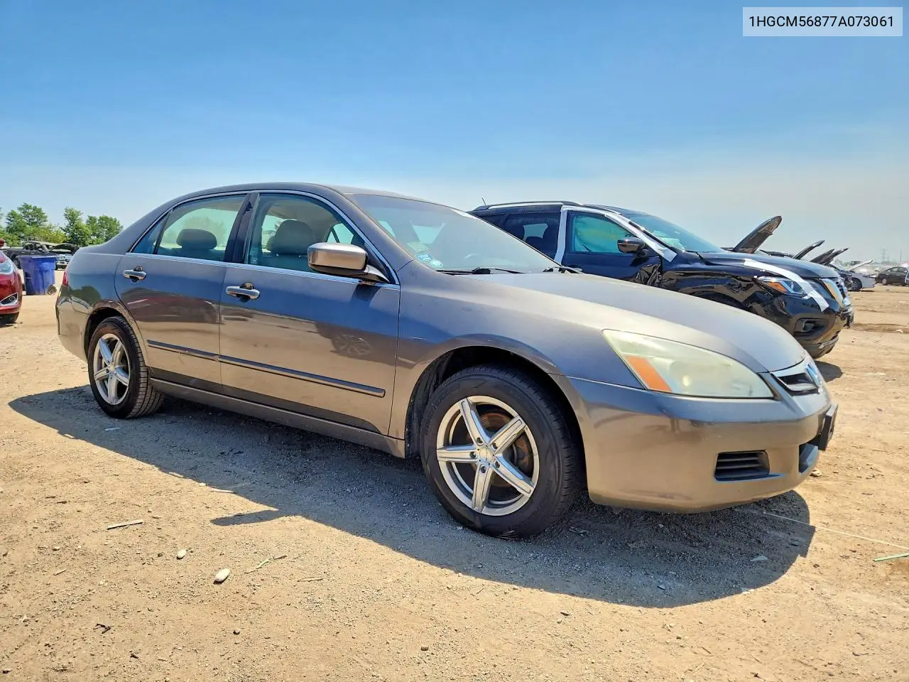 2007 Honda Accord Ex VIN: 1HGCM56877A073061 Lot: 59813496