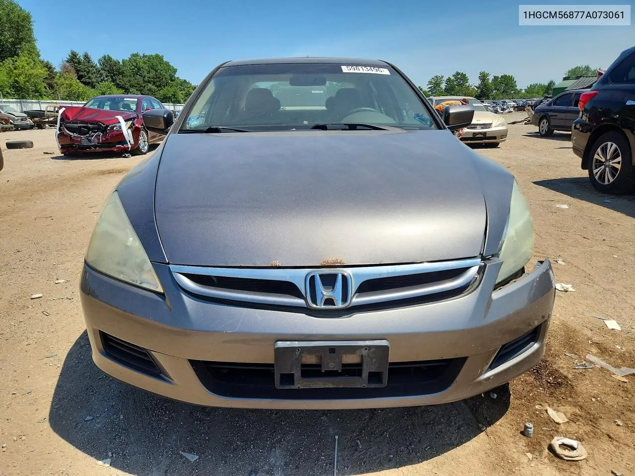2007 Honda Accord Ex VIN: 1HGCM56877A073061 Lot: 59813496