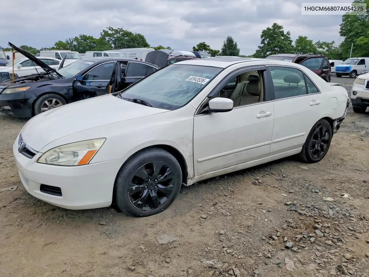 2007 Honda Accord Ex VIN: 1HGCM66807A054275 Lot: 60943526