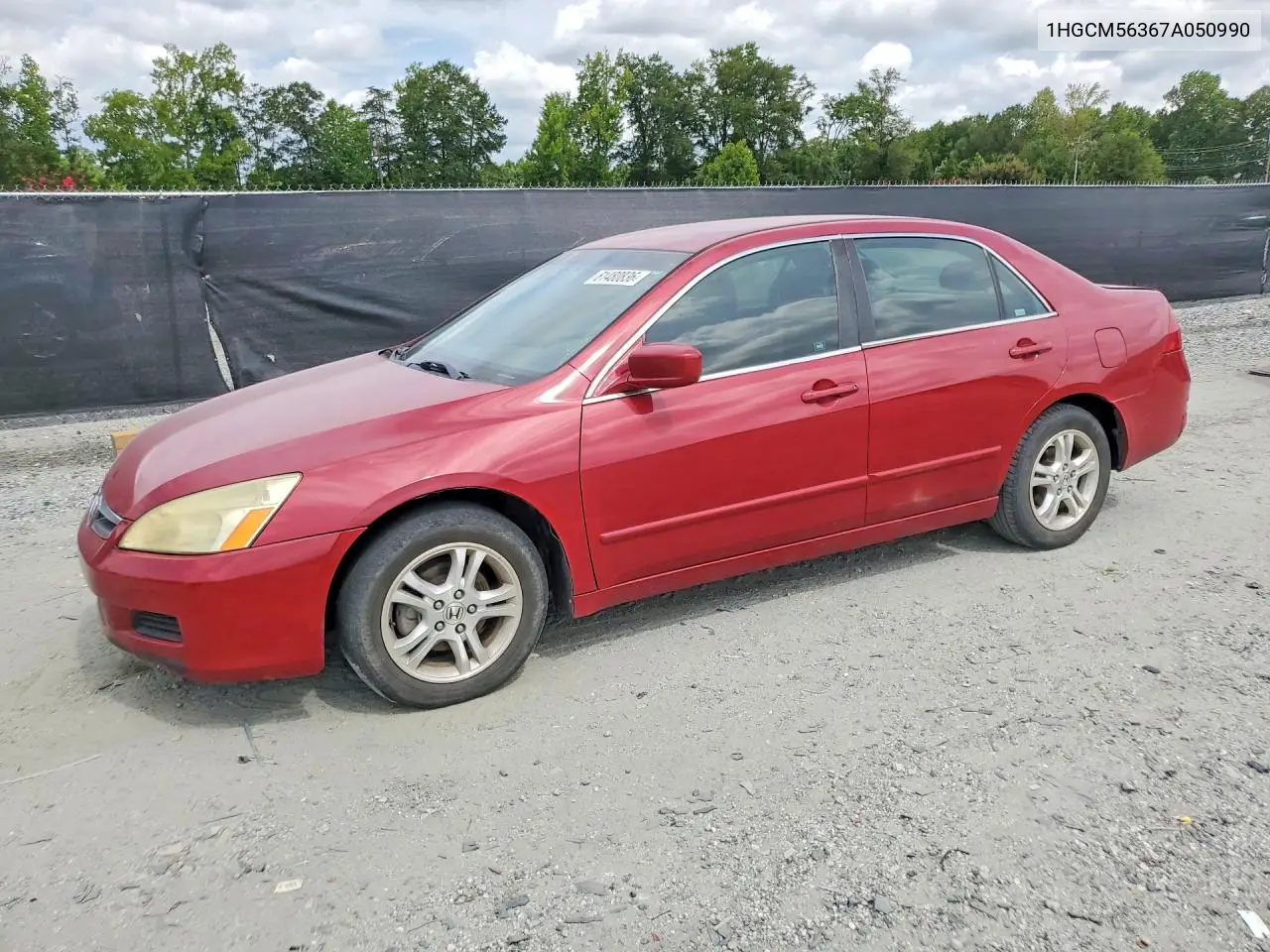2007 Honda Accord Se VIN: 1HGCM56367A050990 Lot: 61480836