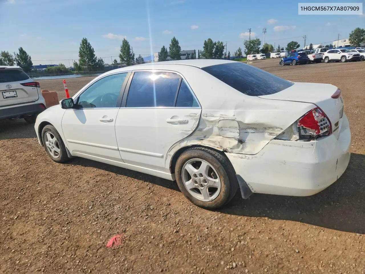 2007 Honda Accord Ex VIN: 1HGCM567X7A807909 Lot: 61571216