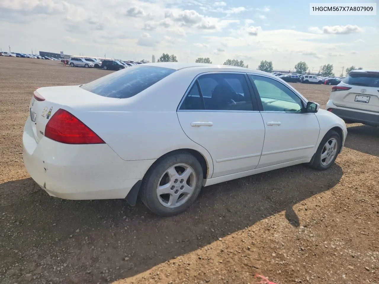 2007 Honda Accord Ex VIN: 1HGCM567X7A807909 Lot: 61571216