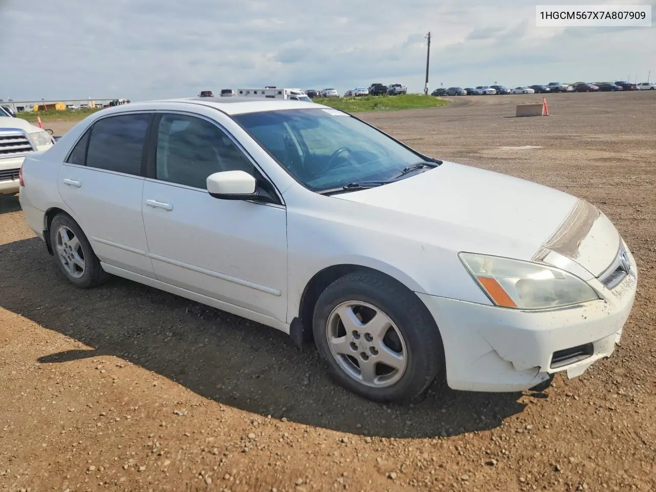 2007 Honda Accord Ex VIN: 1HGCM567X7A807909 Lot: 61571216