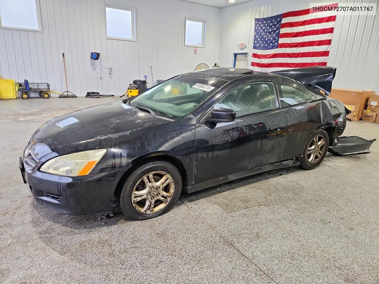 2007 Honda Accord Ex VIN: 1HGCM72707A011767 Lot: 61864376