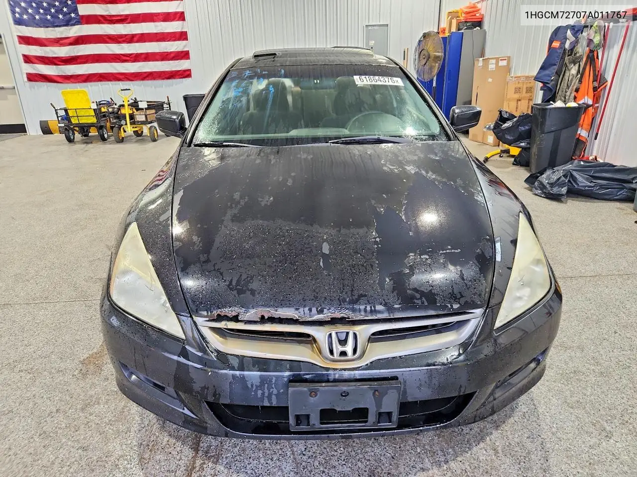 2007 Honda Accord Ex VIN: 1HGCM72707A011767 Lot: 61864376