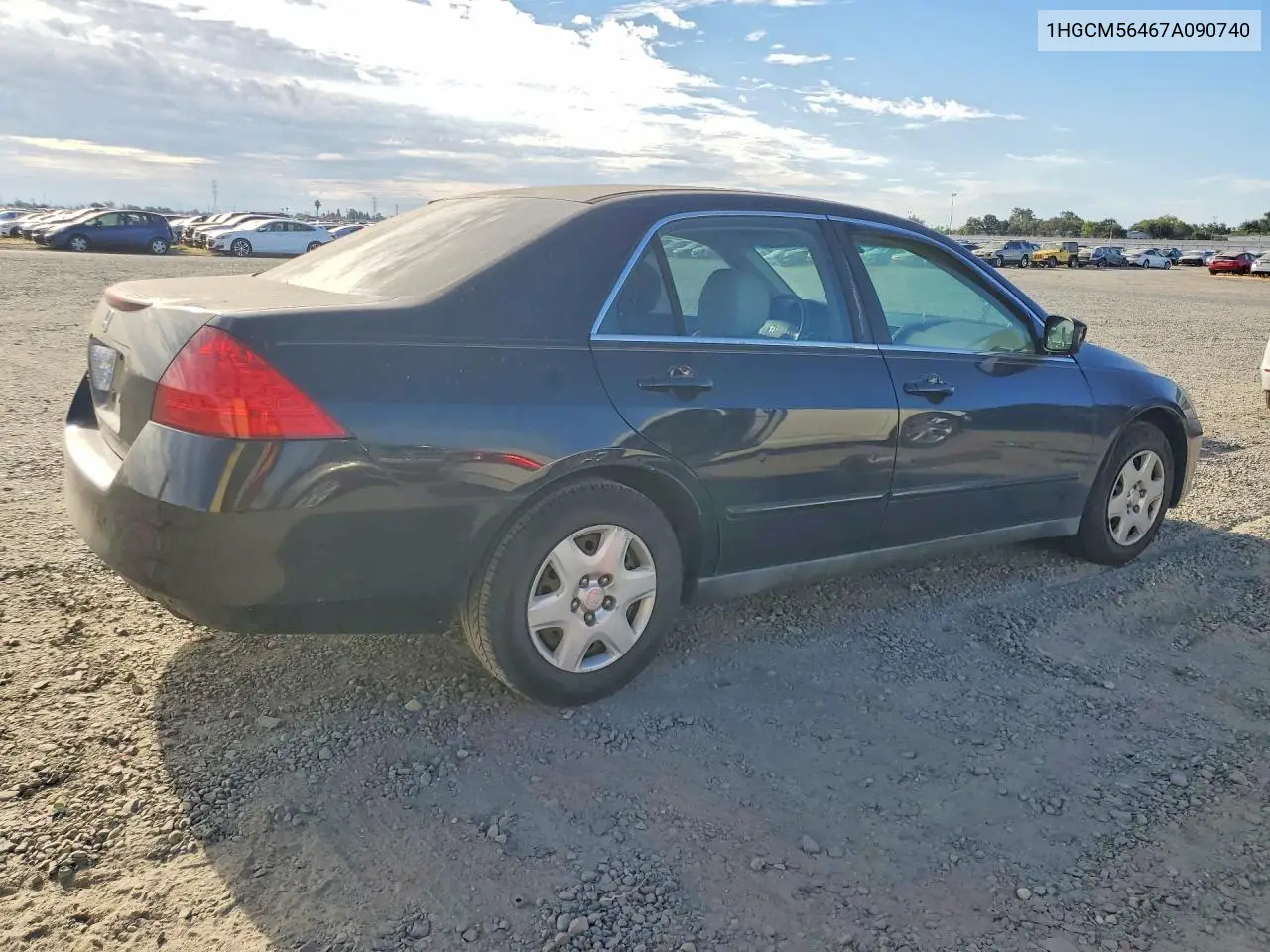 2007 Honda Accord Lx VIN: 1HGCM56467A090740 Lot: 62120586