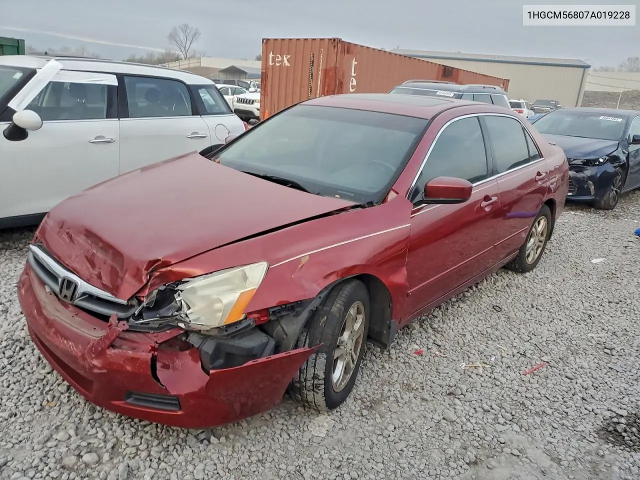 1HGCM56807A019228 2007 Honda Accord Ex