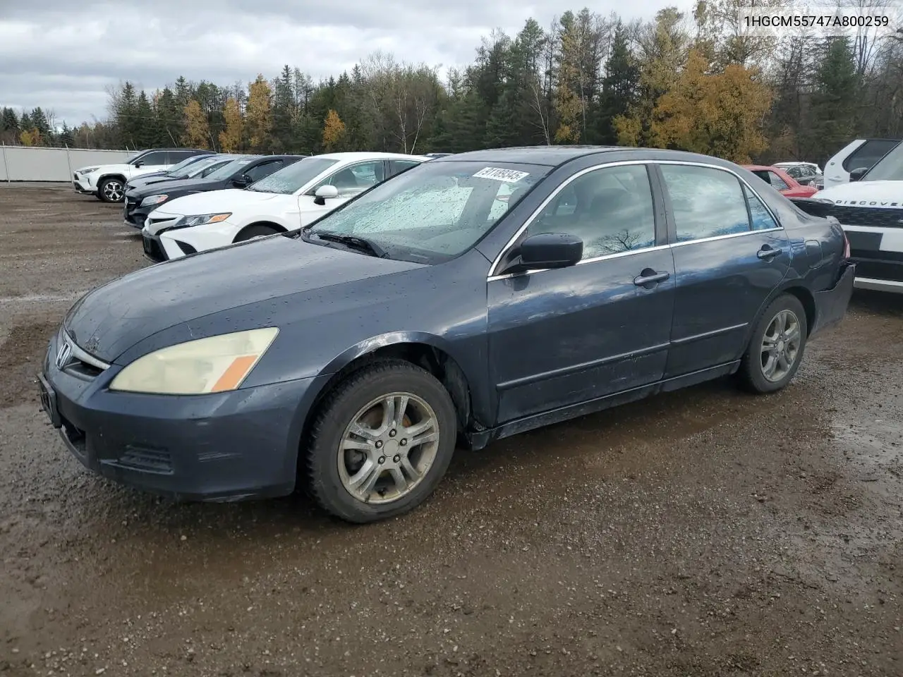 1HGCM55747A800259 2007 Honda Accord Ex