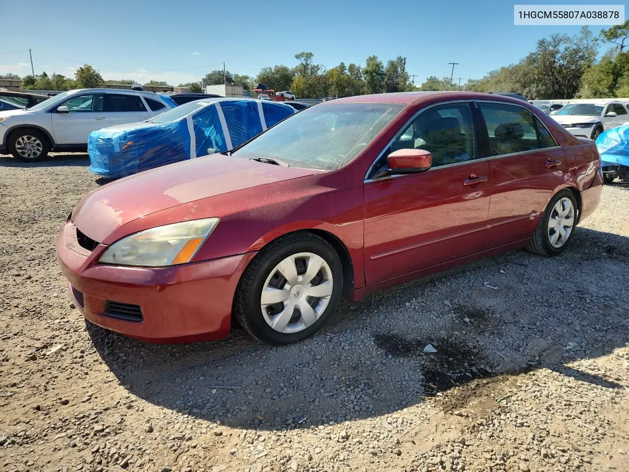 1HGCM55807A038878 2007 Honda Accord Ex