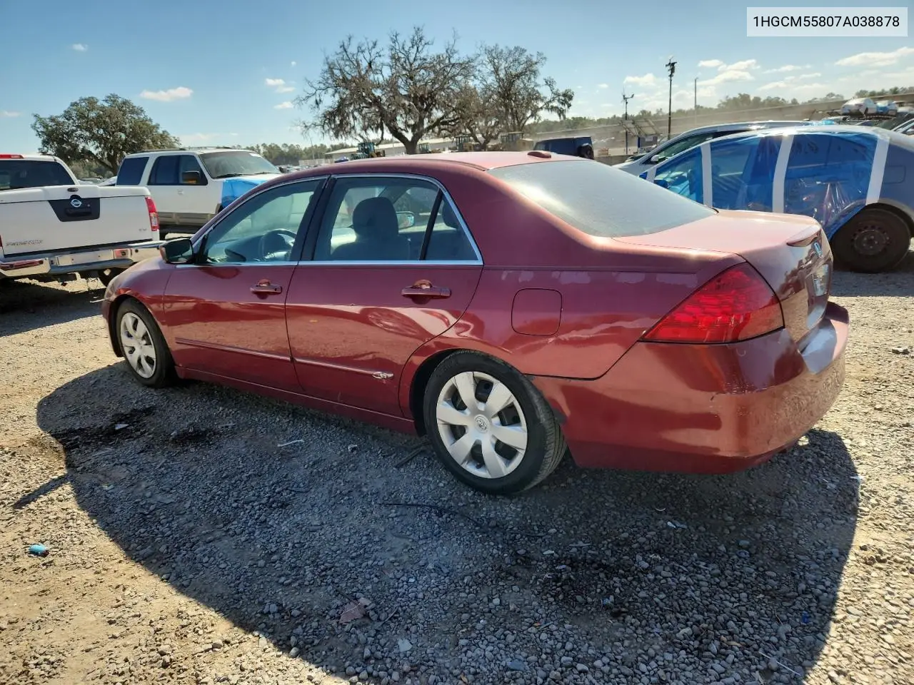 1HGCM55807A038878 2007 Honda Accord Ex