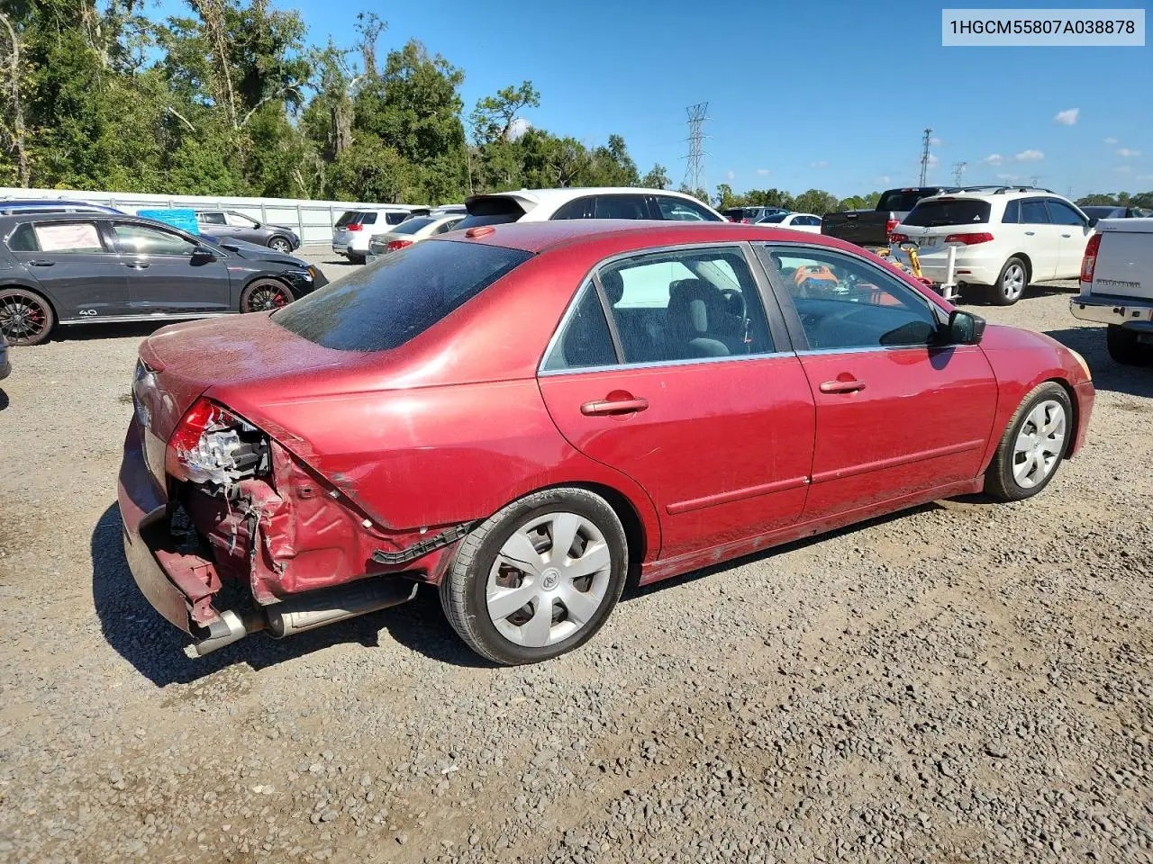 1HGCM55807A038878 2007 Honda Accord Ex