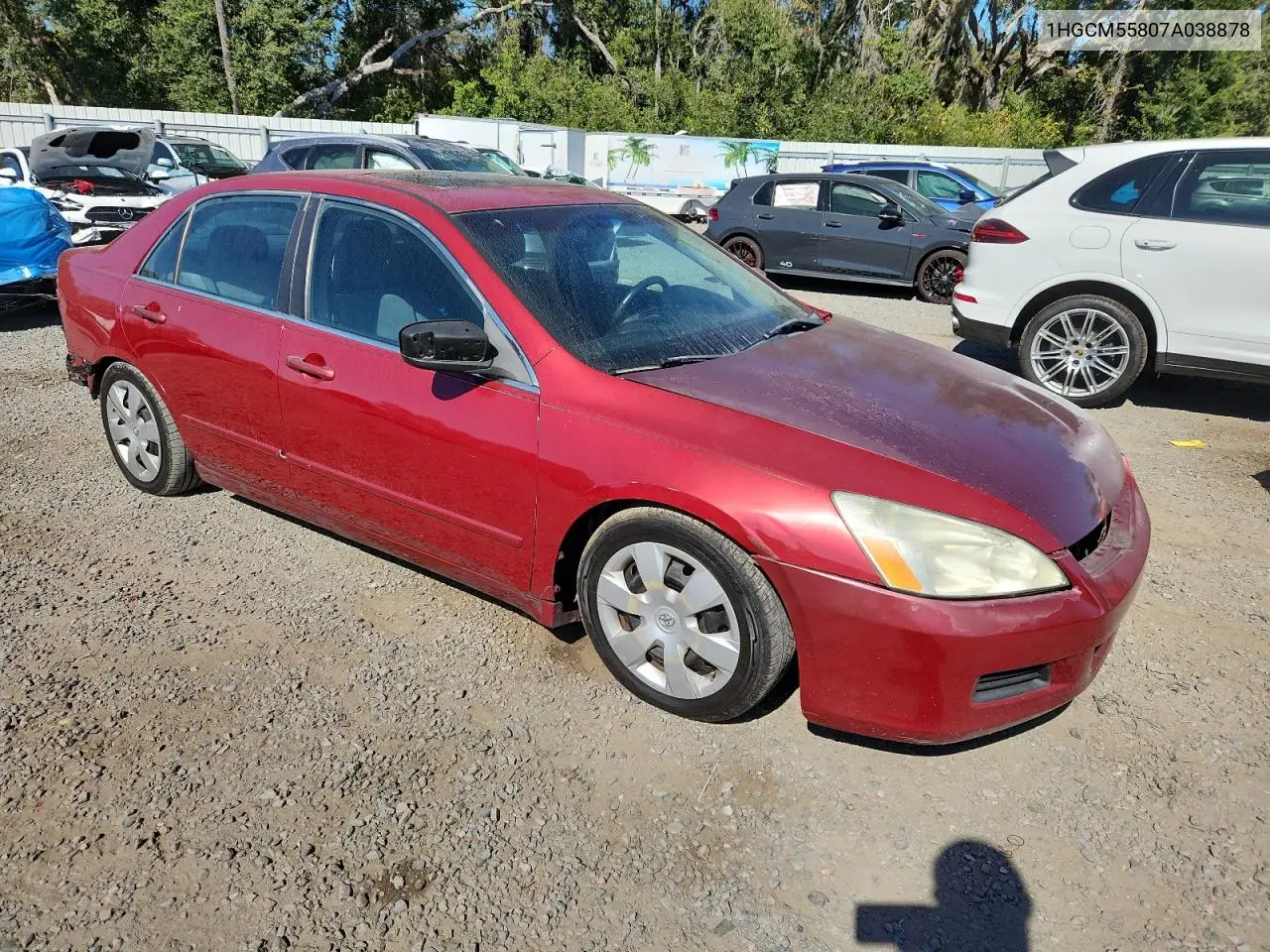 1HGCM55807A038878 2007 Honda Accord Ex