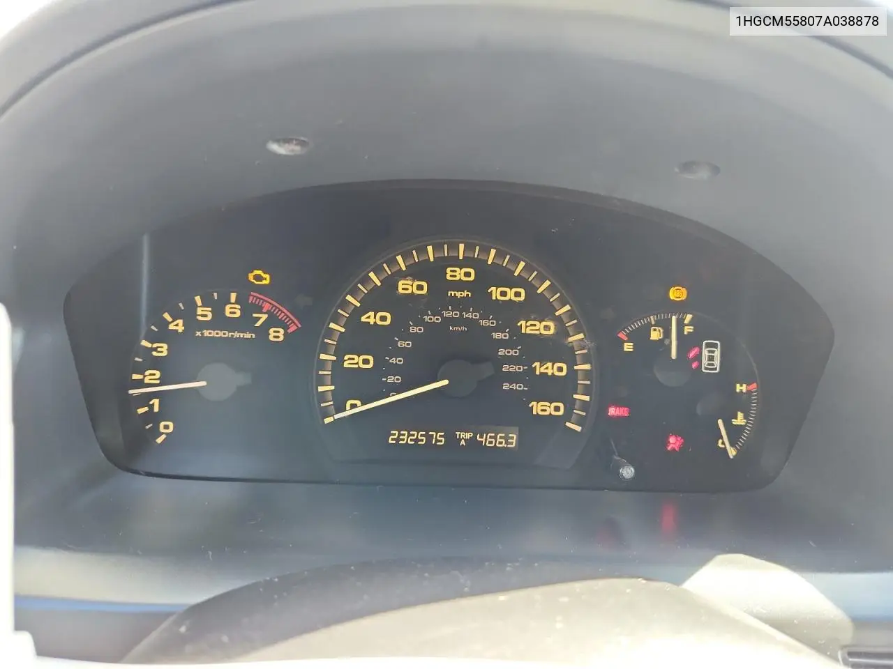 1HGCM55807A038878 2007 Honda Accord Ex