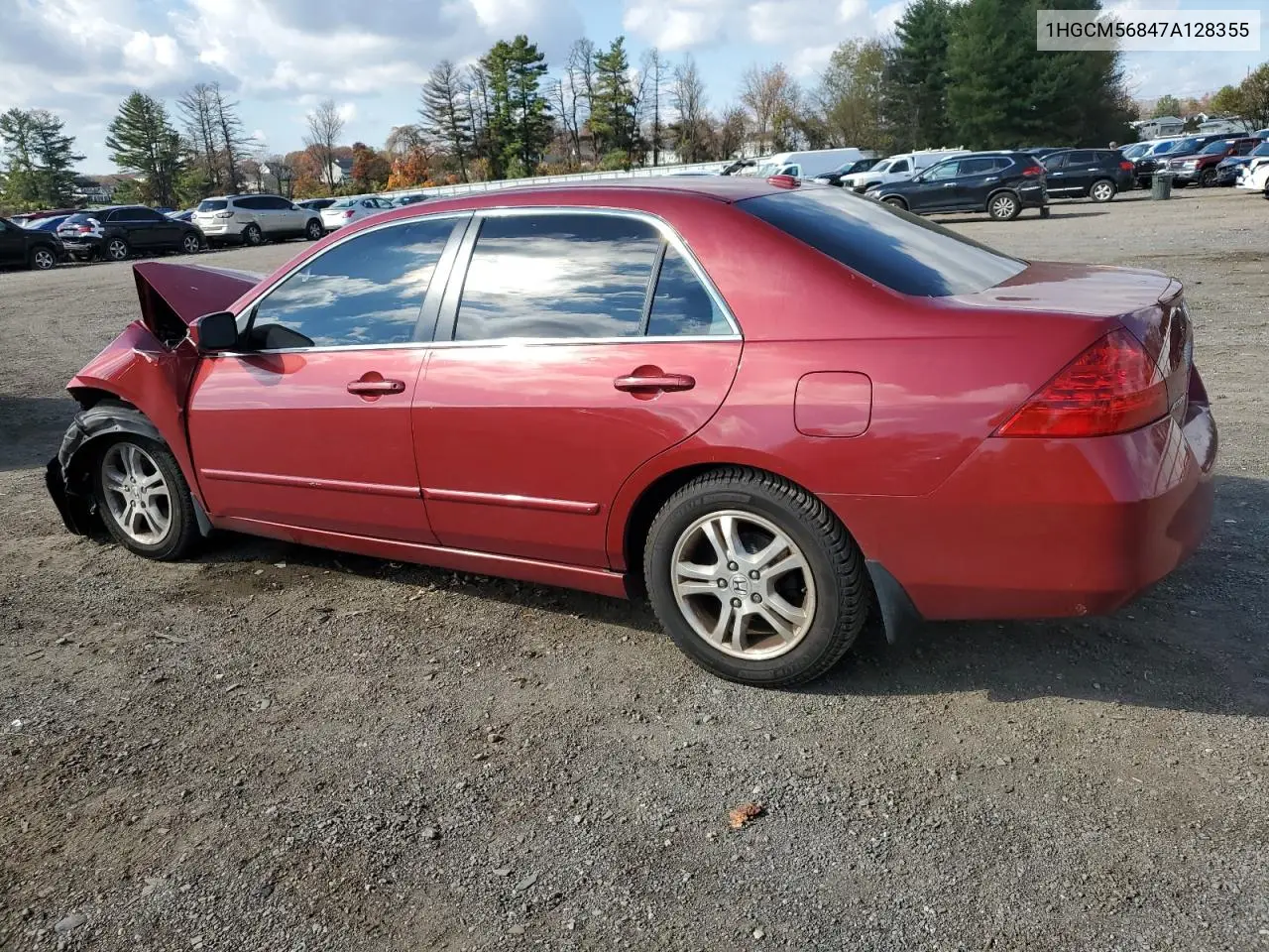 1HGCM56847A128355 2007 Honda Accord Ex