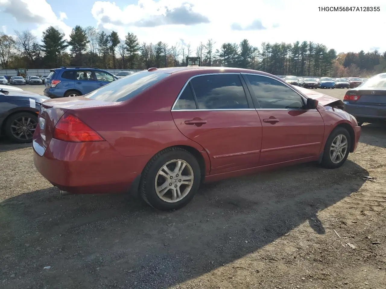 1HGCM56847A128355 2007 Honda Accord Ex