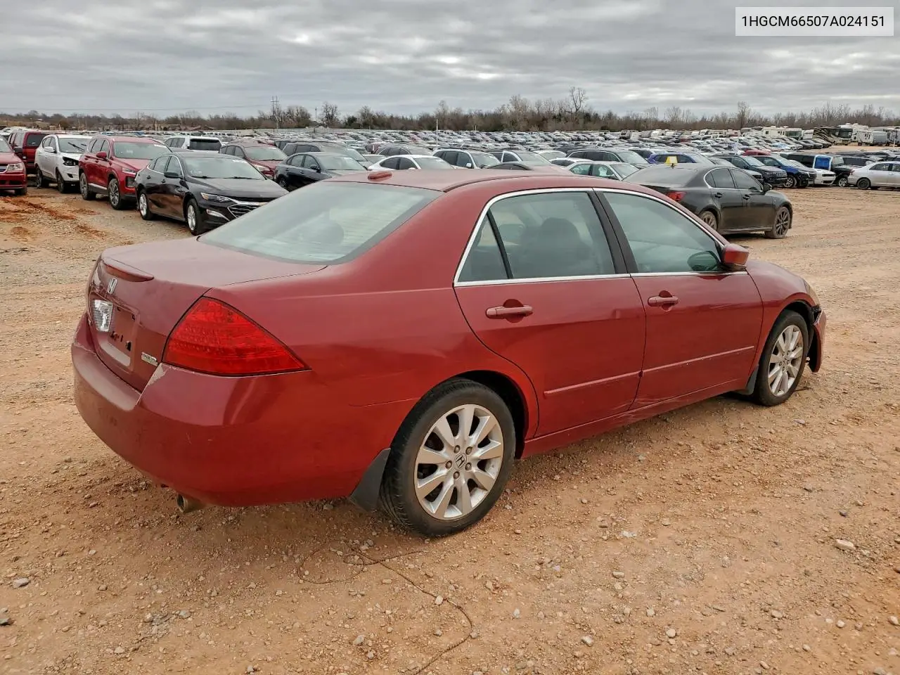 1HGCM66507A024151 2007 Honda Accord Ex