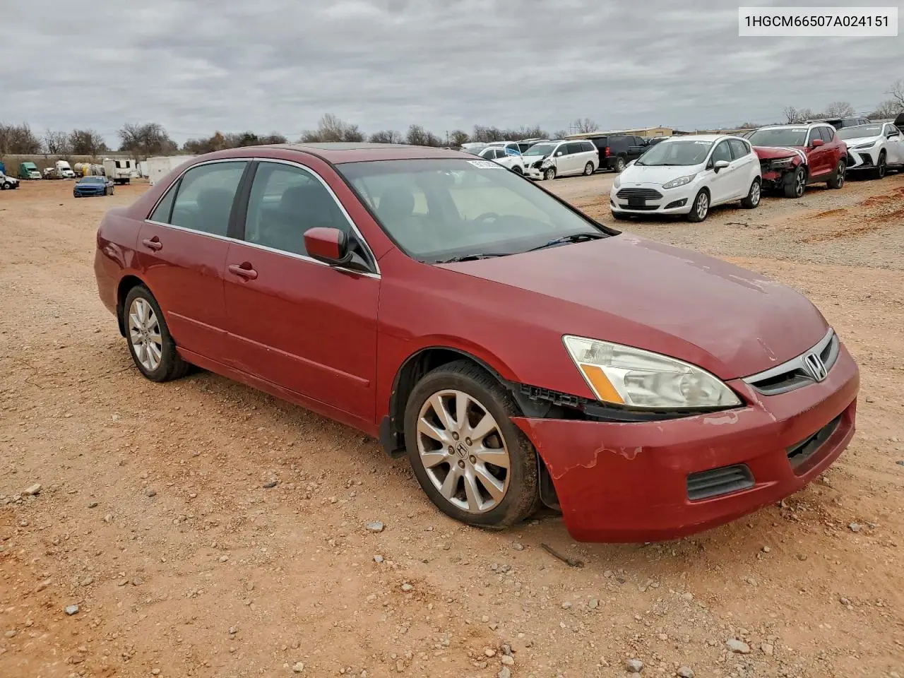 1HGCM66507A024151 2007 Honda Accord Ex
