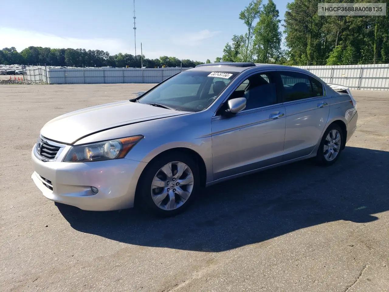 1HGCP36888A008135 2008 Honda Accord Exl