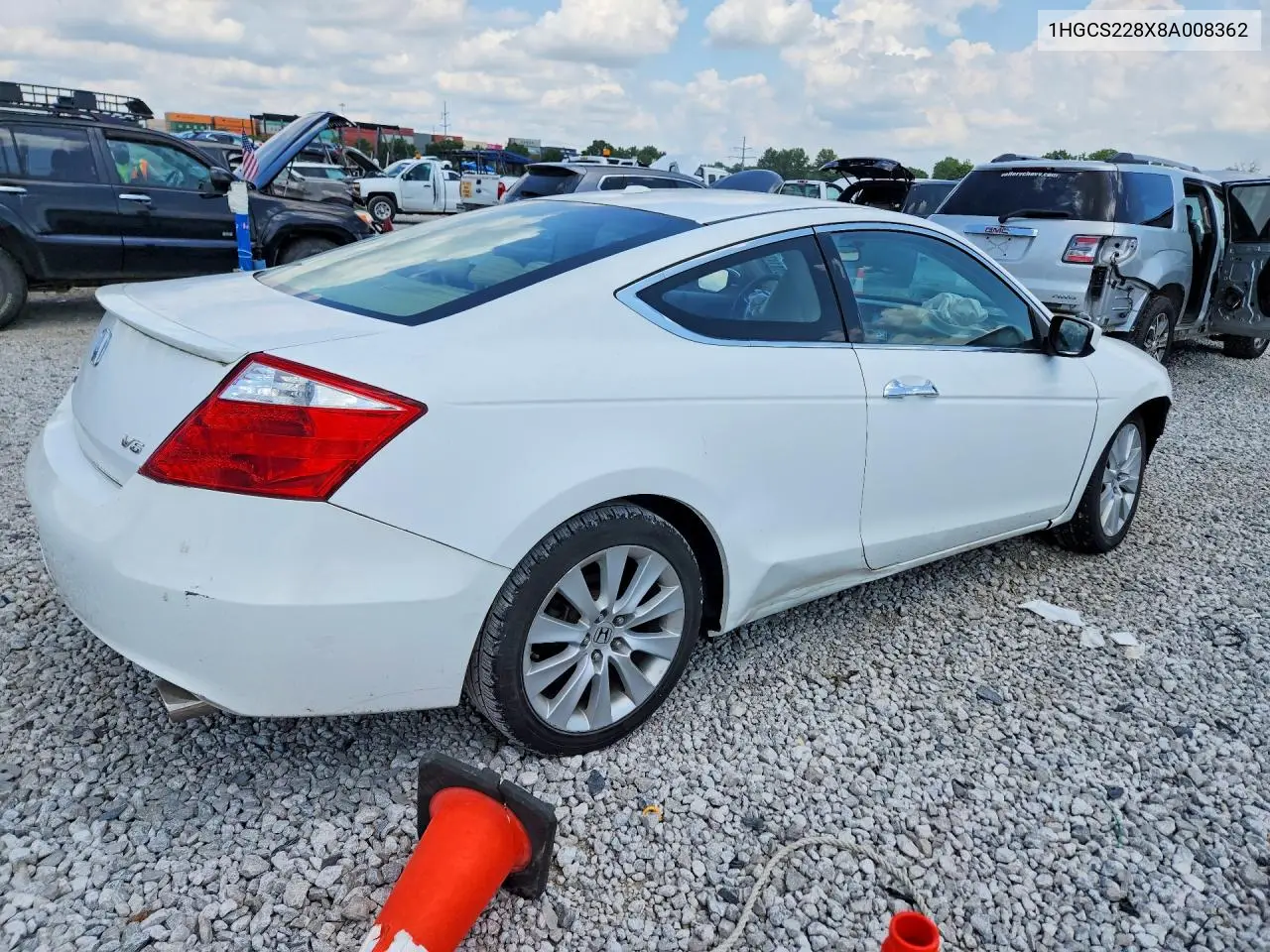 2008 Honda Accord Exl VIN: 1HGCS228X8A008362 Lot: 59814346