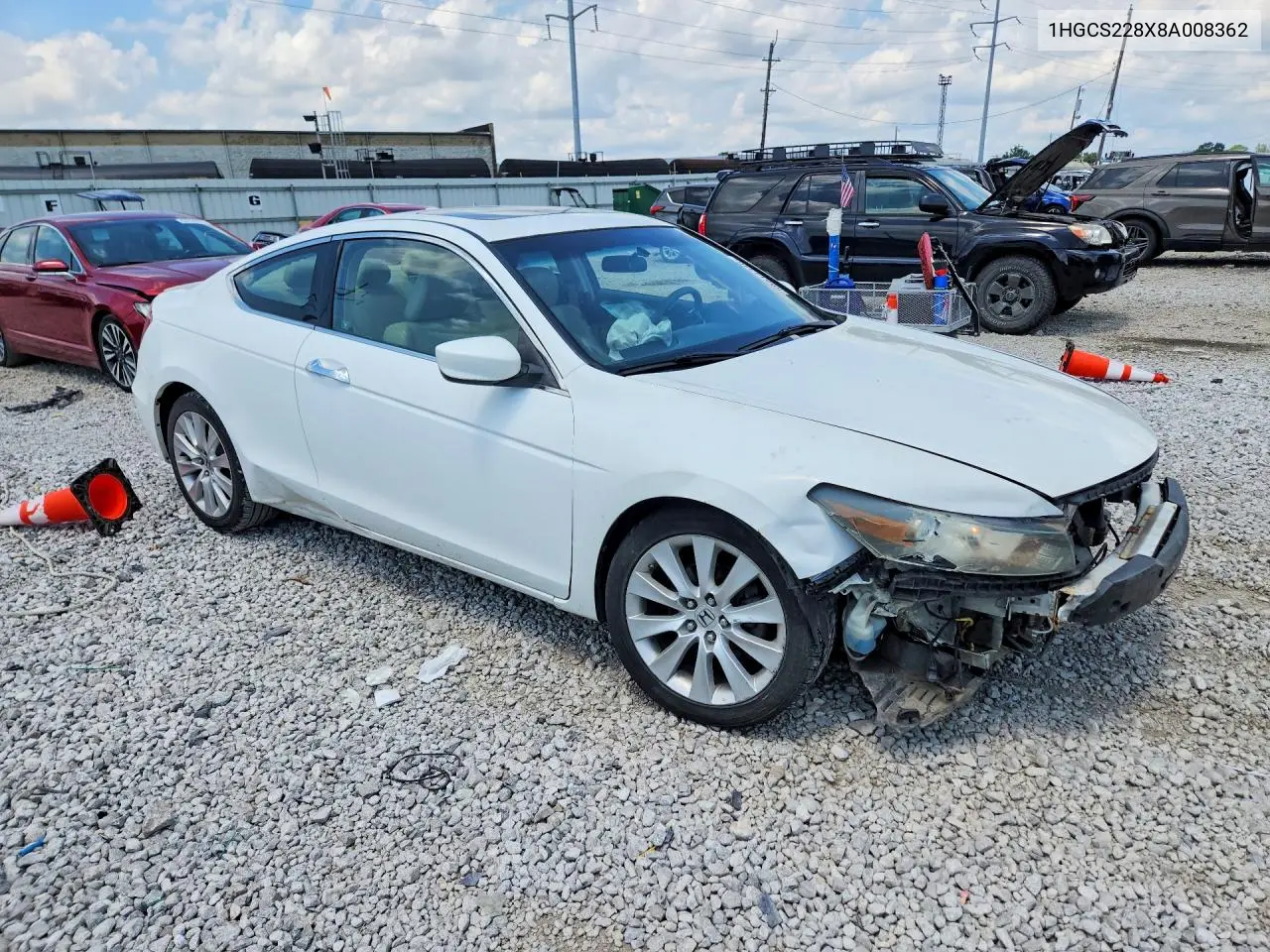 2008 Honda Accord Exl VIN: 1HGCS228X8A008362 Lot: 59814346