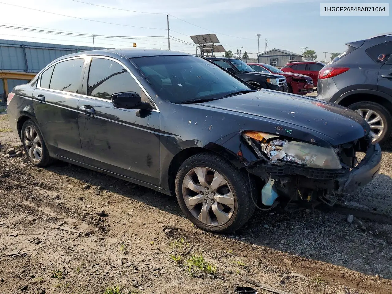 2008 Honda Accord Exl VIN: 1HGCP26848A071064 Lot: 60065316