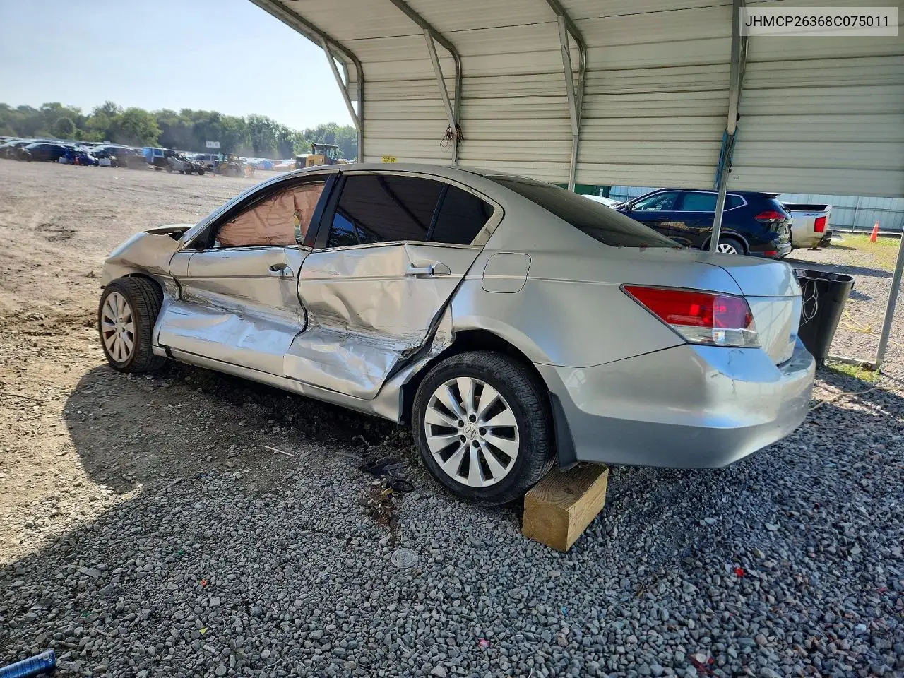 2008 Honda Accord Lx VIN: JHMCP26368C075011 Lot: 62065296