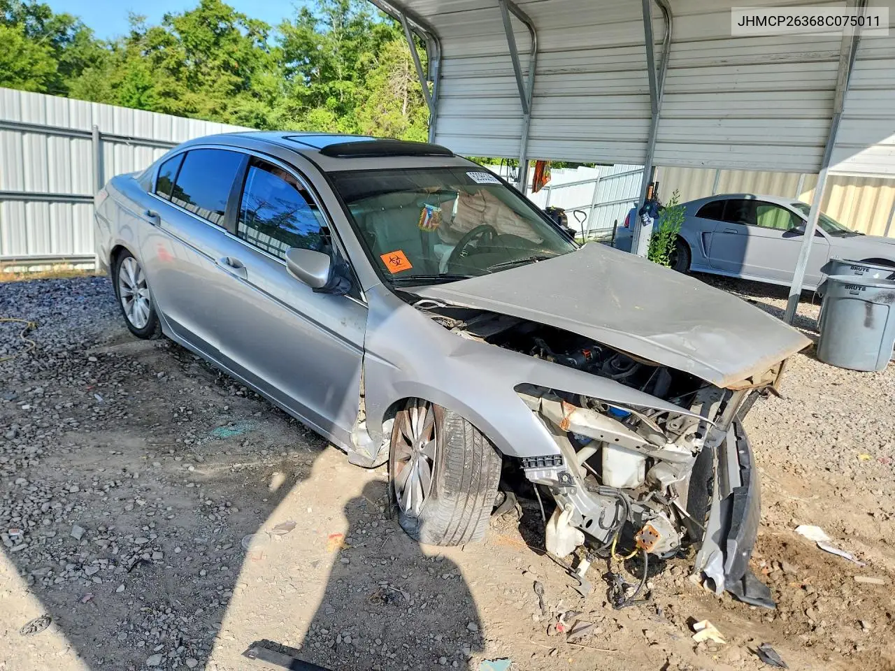 2008 Honda Accord Lx VIN: JHMCP26368C075011 Lot: 62065296