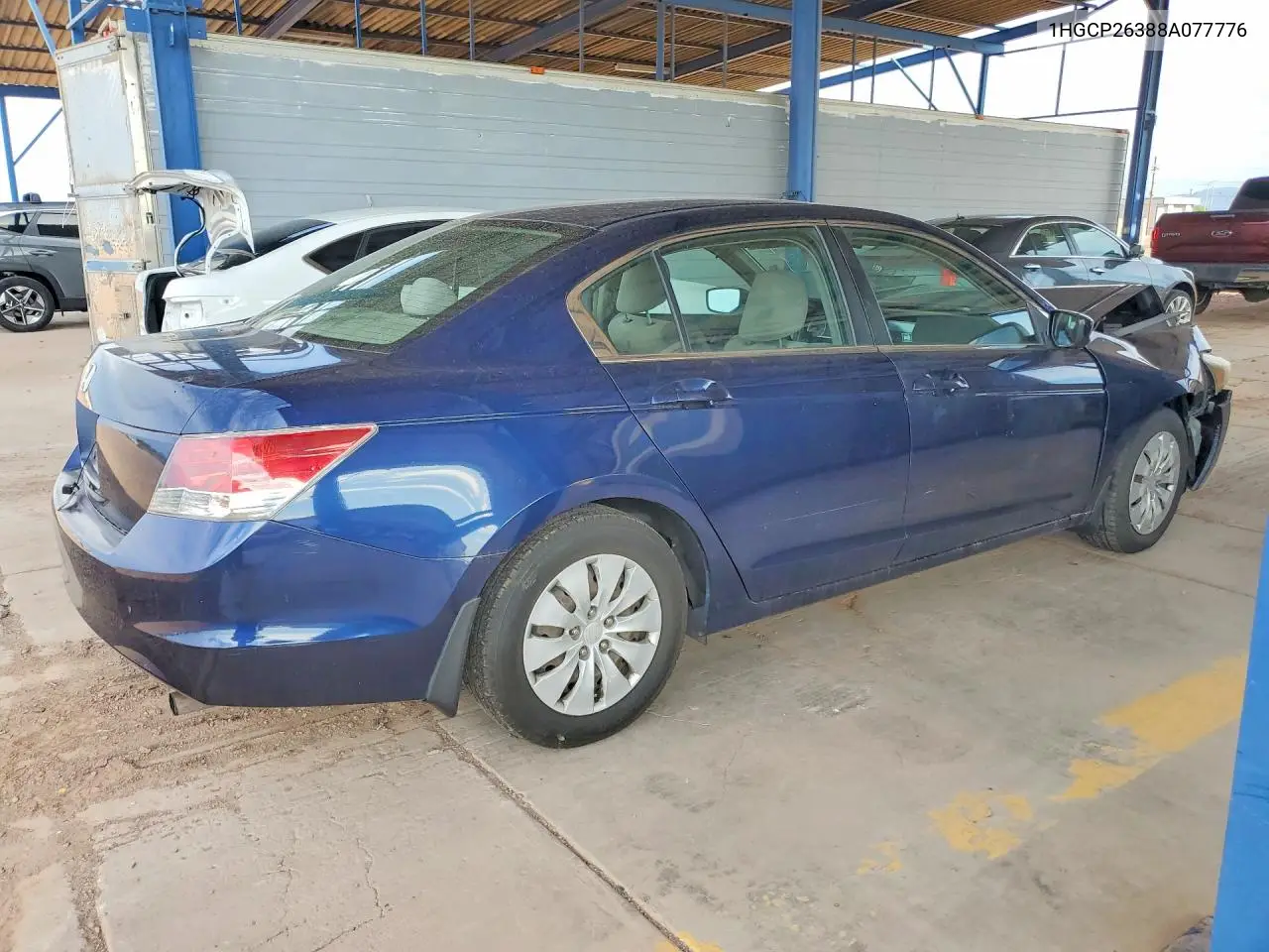 2008 Honda Accord Lx VIN: 1HGCP26388A077776 Lot: 62140586