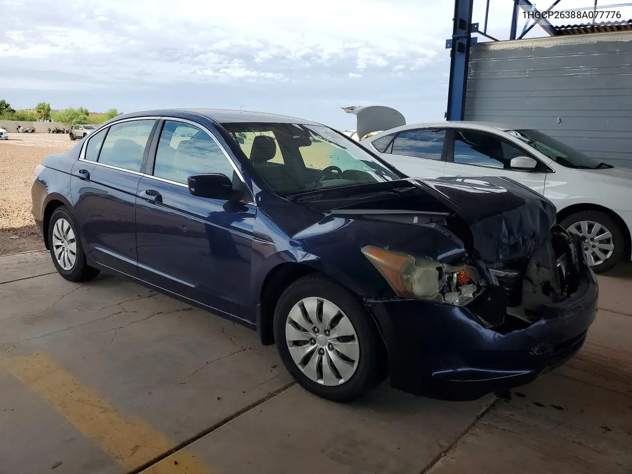 2008 Honda Accord Lx VIN: 1HGCP26388A077776 Lot: 62140586