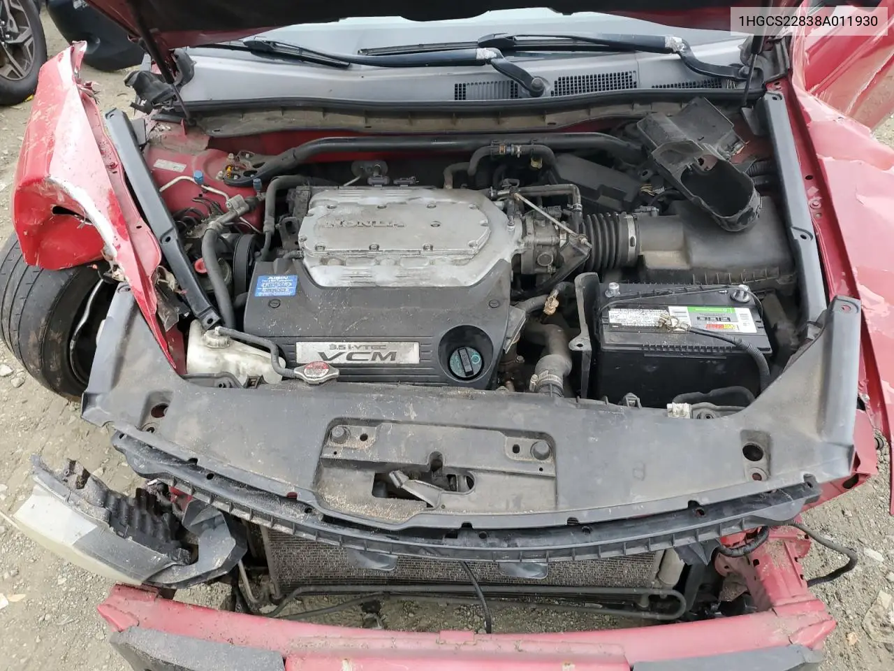 1HGCS22838A011930 2008 Honda Accord Exl