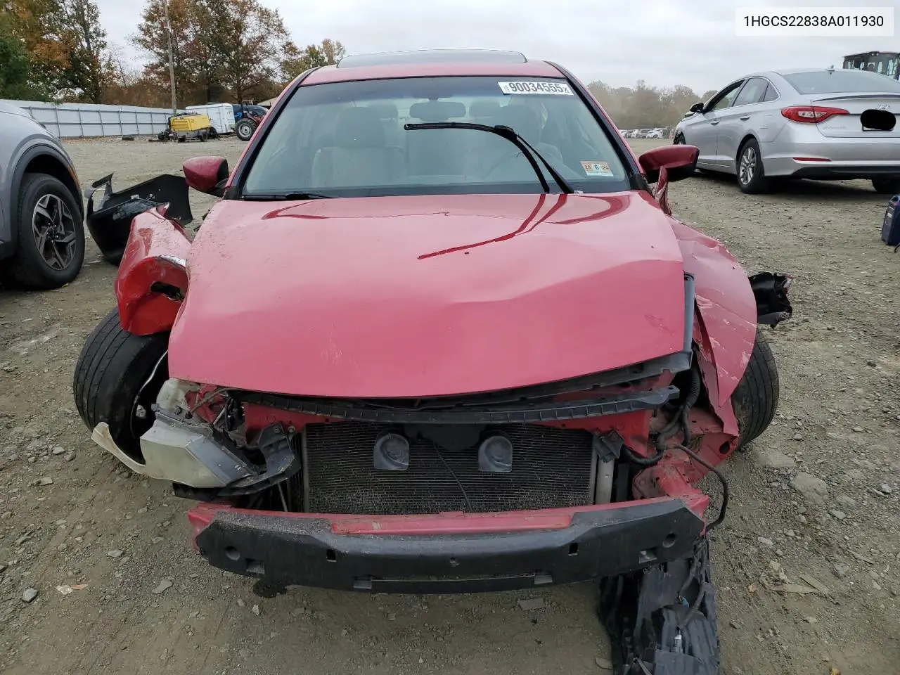1HGCS22838A011930 2008 Honda Accord Exl