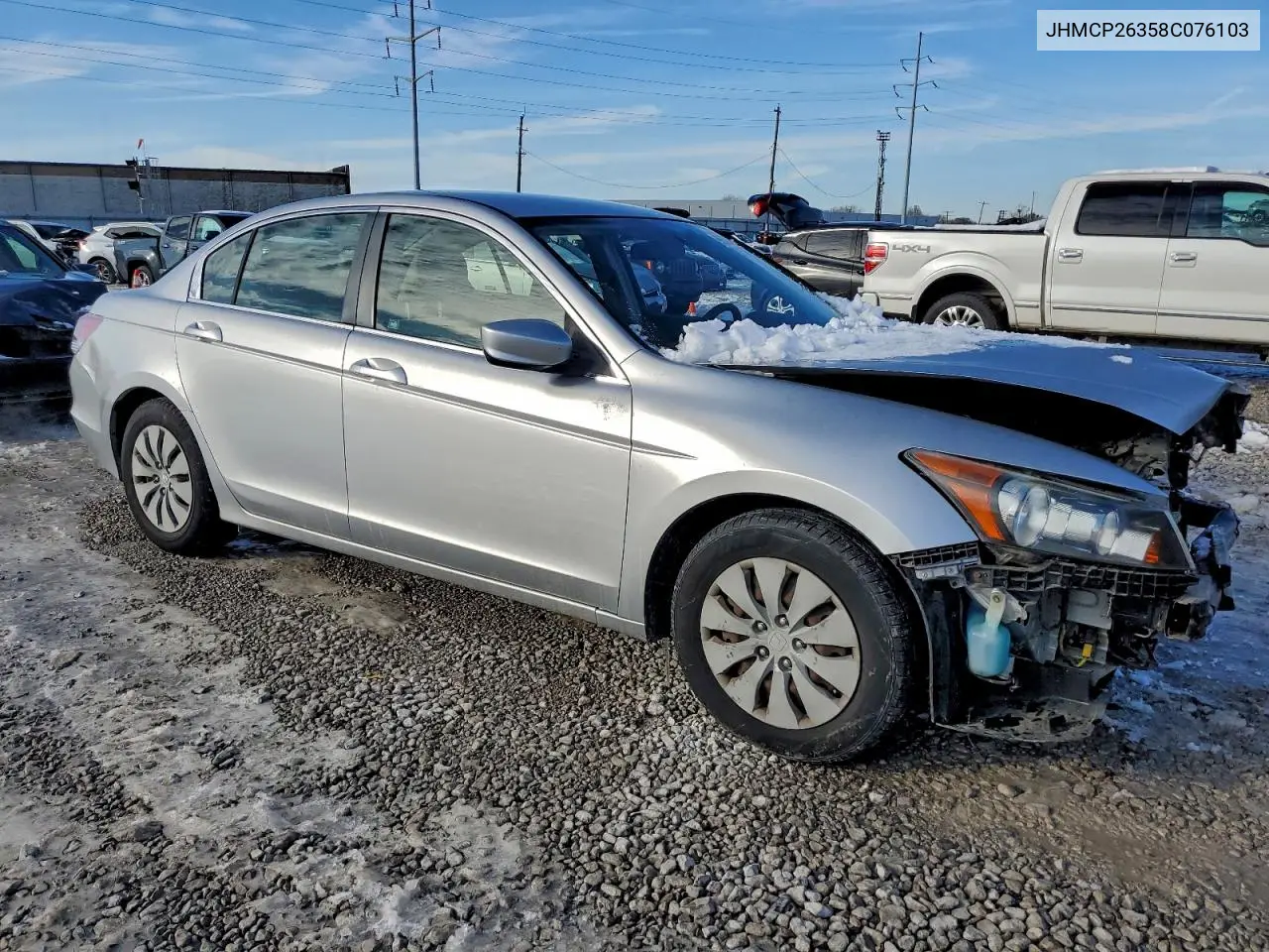 JHMCP26358C076103 2008 Honda Accord Lx
