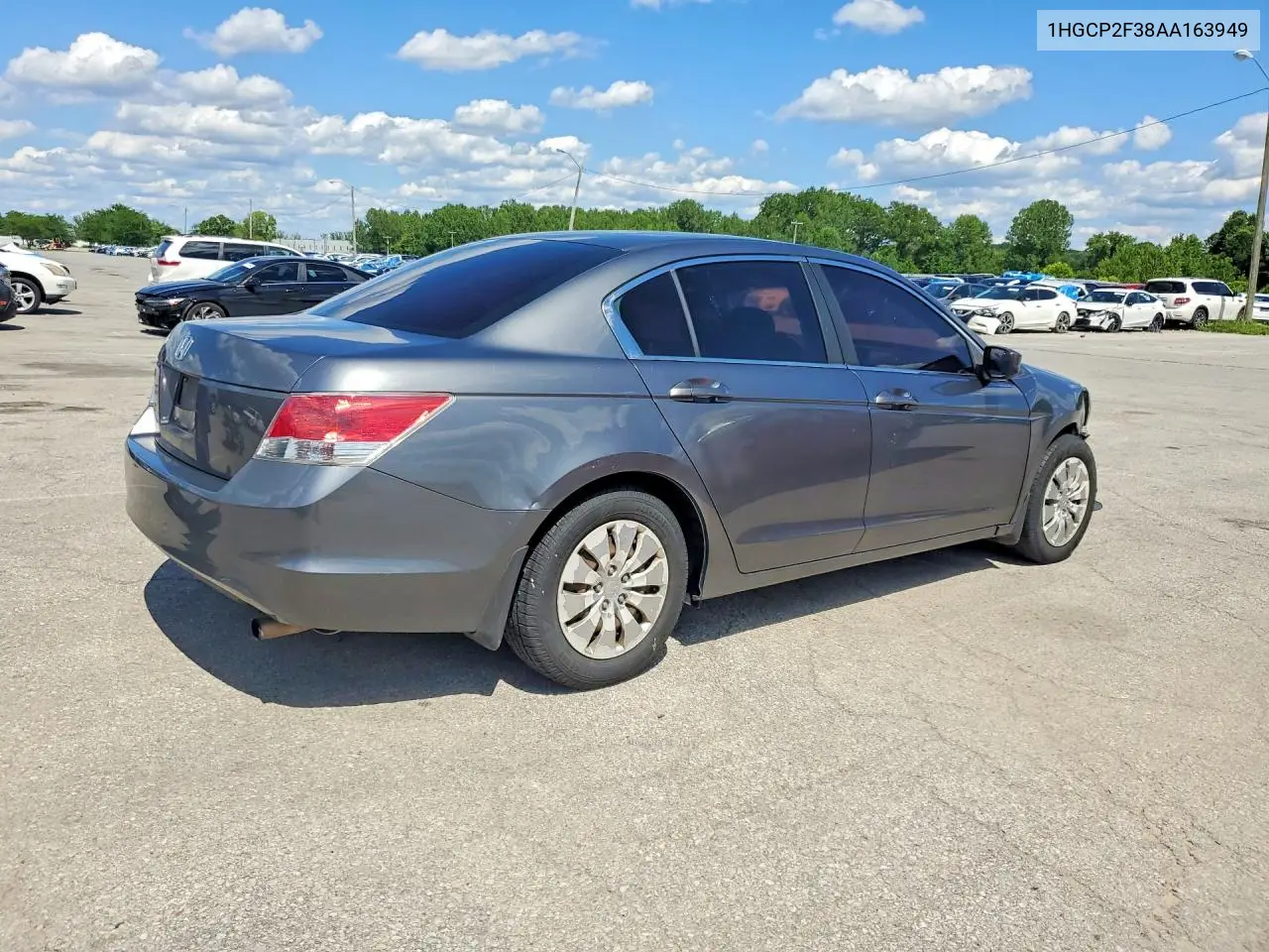 2010 Honda Accord Lx VIN: 1HGCP2F38AA163949 Lot: 57375296
