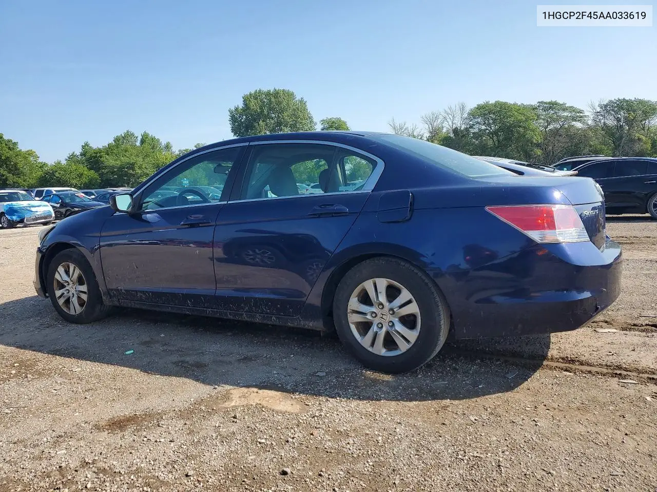 2010 Honda Accord Lxp VIN: 1HGCP2F45AA033619 Lot: 60066616