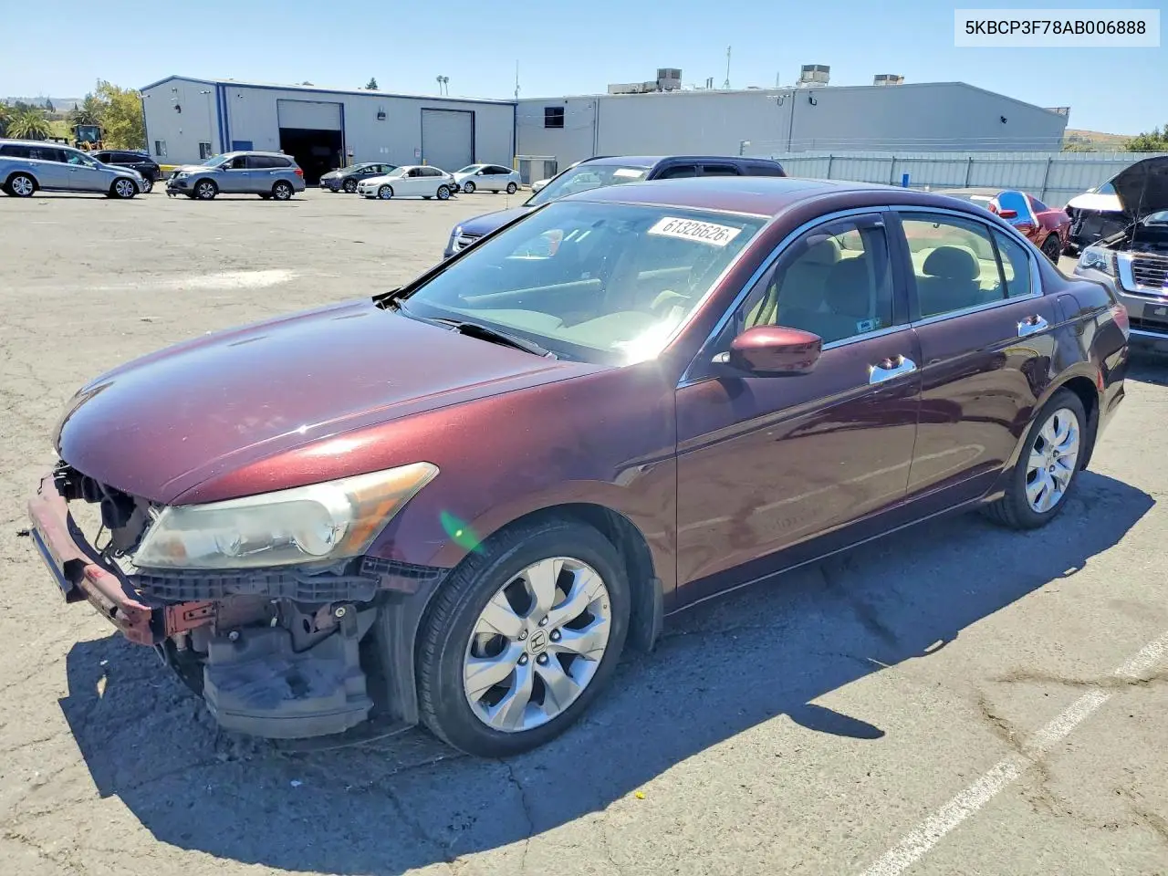 2010 Honda Accord Ex VIN: 5KBCP3F78AB006888 Lot: 61326626