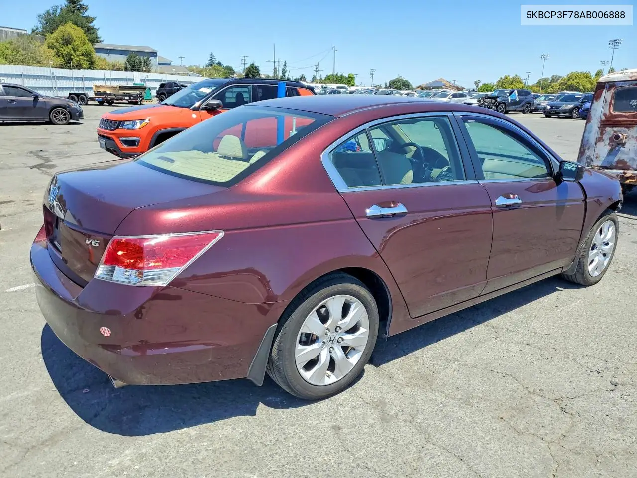 2010 Honda Accord Ex VIN: 5KBCP3F78AB006888 Lot: 61326626