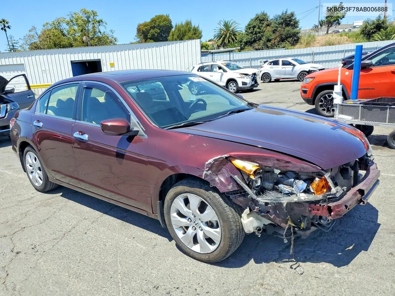 2010 Honda Accord Ex VIN: 5KBCP3F78AB006888 Lot: 61326626