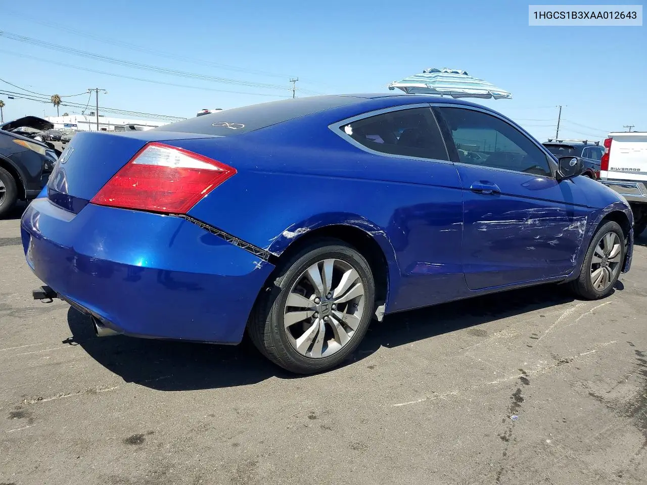 2010 Honda Accord Lx VIN: 1HGCS1B3XAA012643 Lot: 61428036