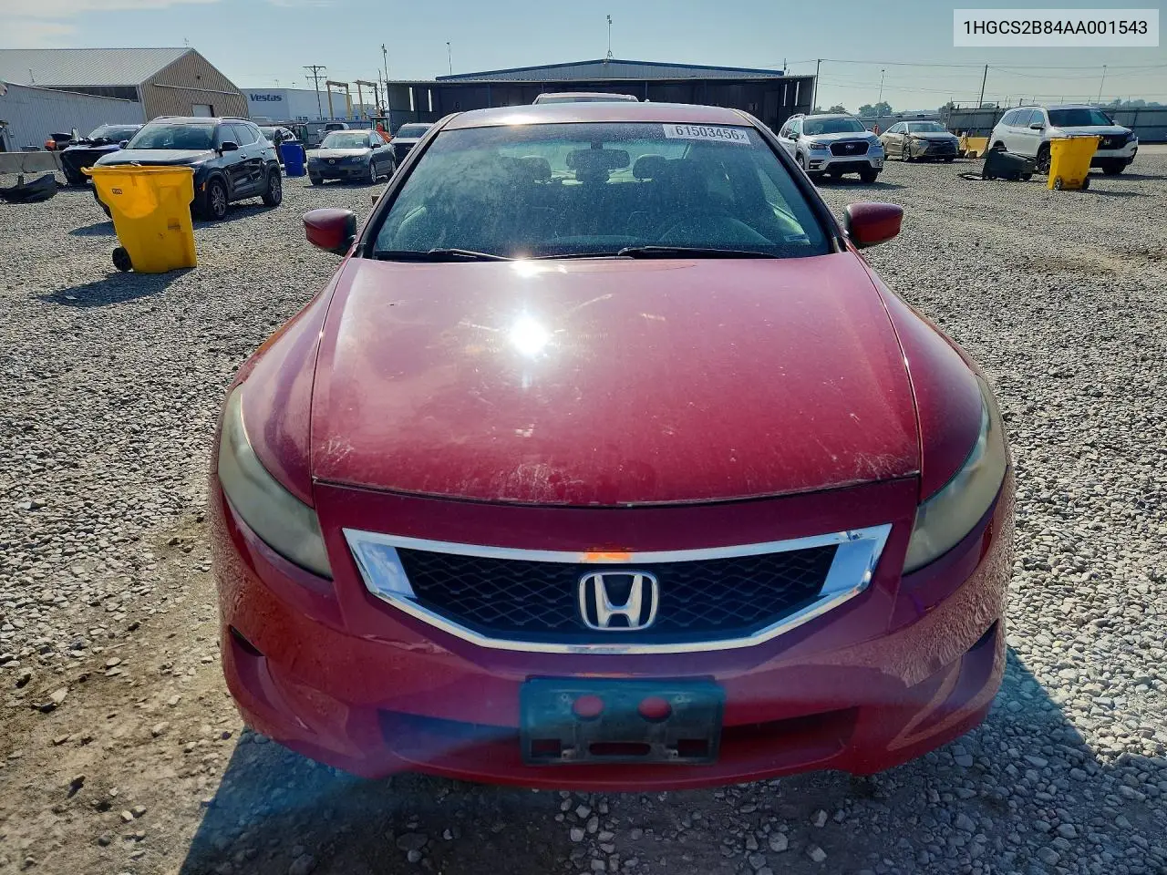 2010 Honda Accord Exl VIN: 1HGCS2B84AA001543 Lot: 61503456
