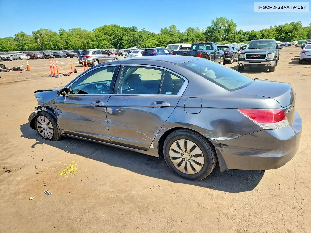 2010 Honda Accord Lx VIN: 1HGCP2F38AA194067 Lot: 61680356
