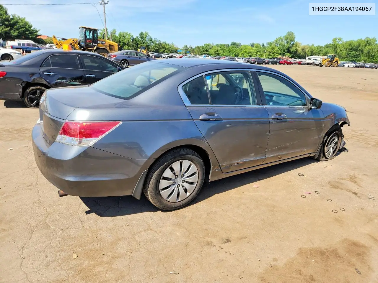 2010 Honda Accord Lx VIN: 1HGCP2F38AA194067 Lot: 61680356