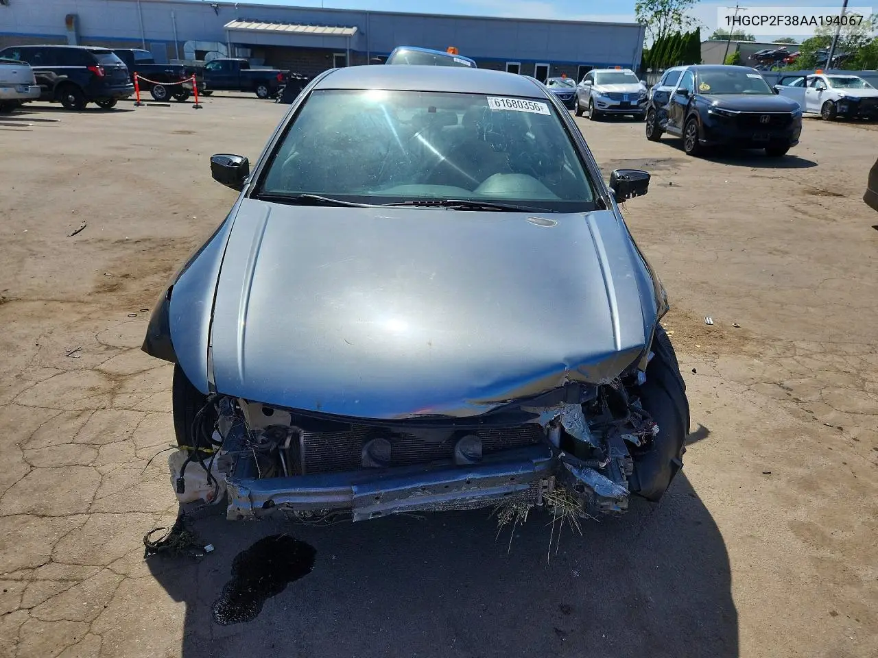2010 Honda Accord Lx VIN: 1HGCP2F38AA194067 Lot: 61680356