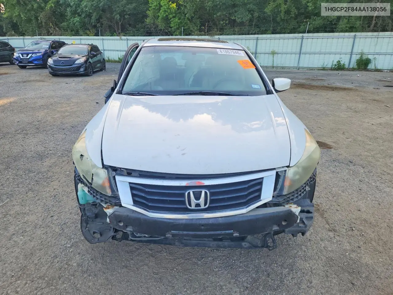 2010 Honda Accord Exl VIN: 1HGCP2F84AA138056 Lot: 61867946