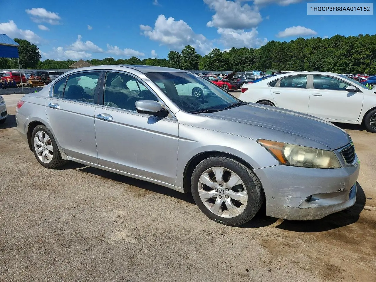 2010 Honda Accord Exl VIN: 1HGCP3F88AA014152 Lot: 62326796
