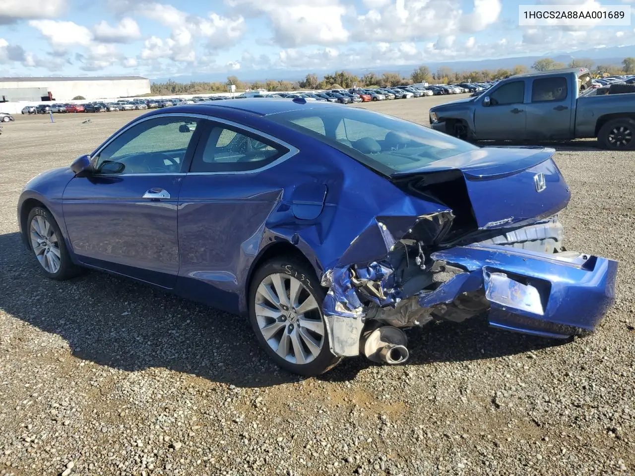 1HGCS2A88AA001689 2010 Honda Accord Exl
