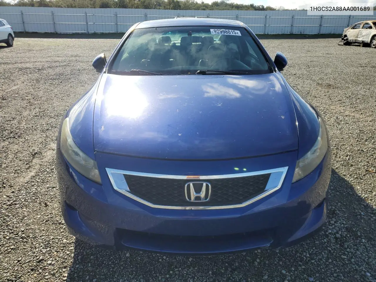 1HGCS2A88AA001689 2010 Honda Accord Exl