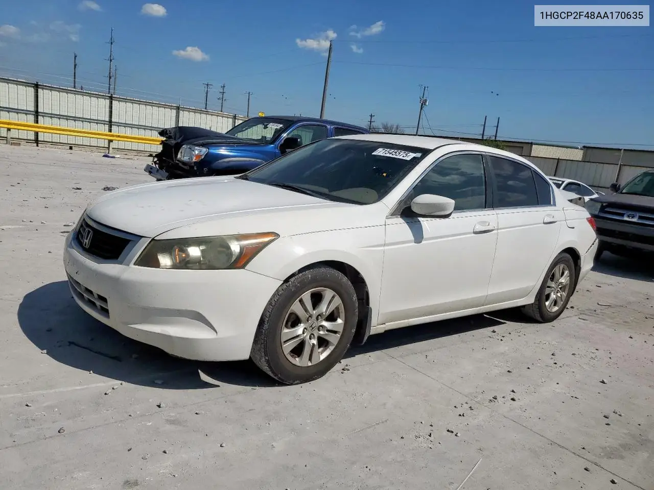 1HGCP2F48AA170635 2010 Honda Accord Lxp