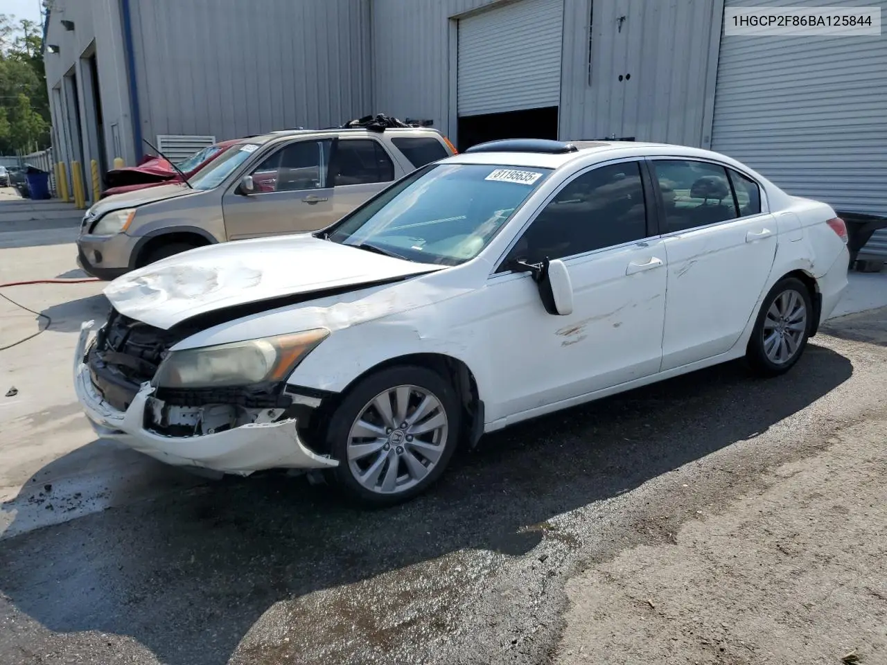 1HGCP2F86BA125844 2011 Honda Accord Exl