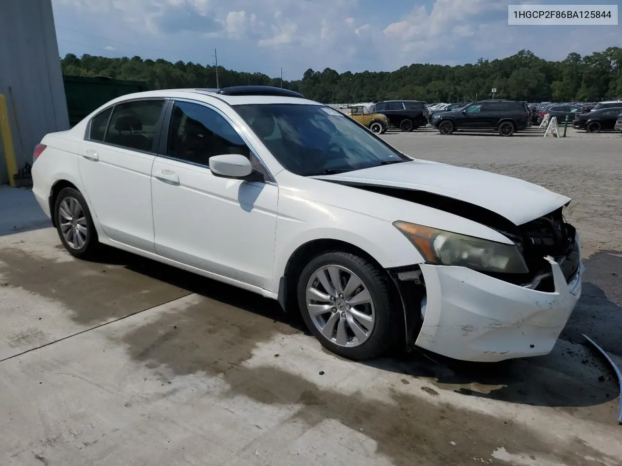 1HGCP2F86BA125844 2011 Honda Accord Exl