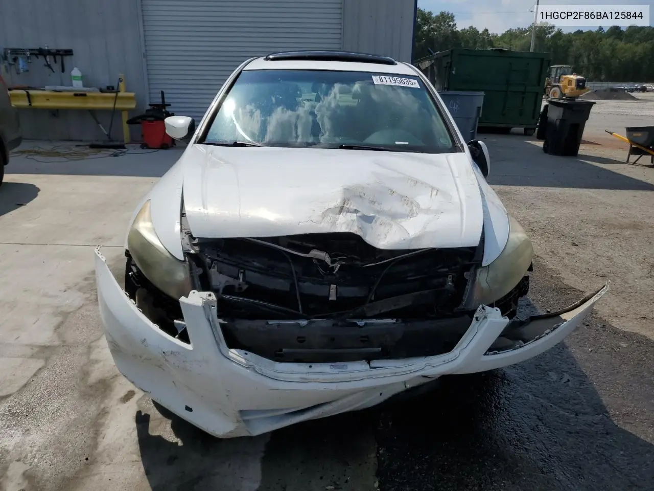 1HGCP2F86BA125844 2011 Honda Accord Exl